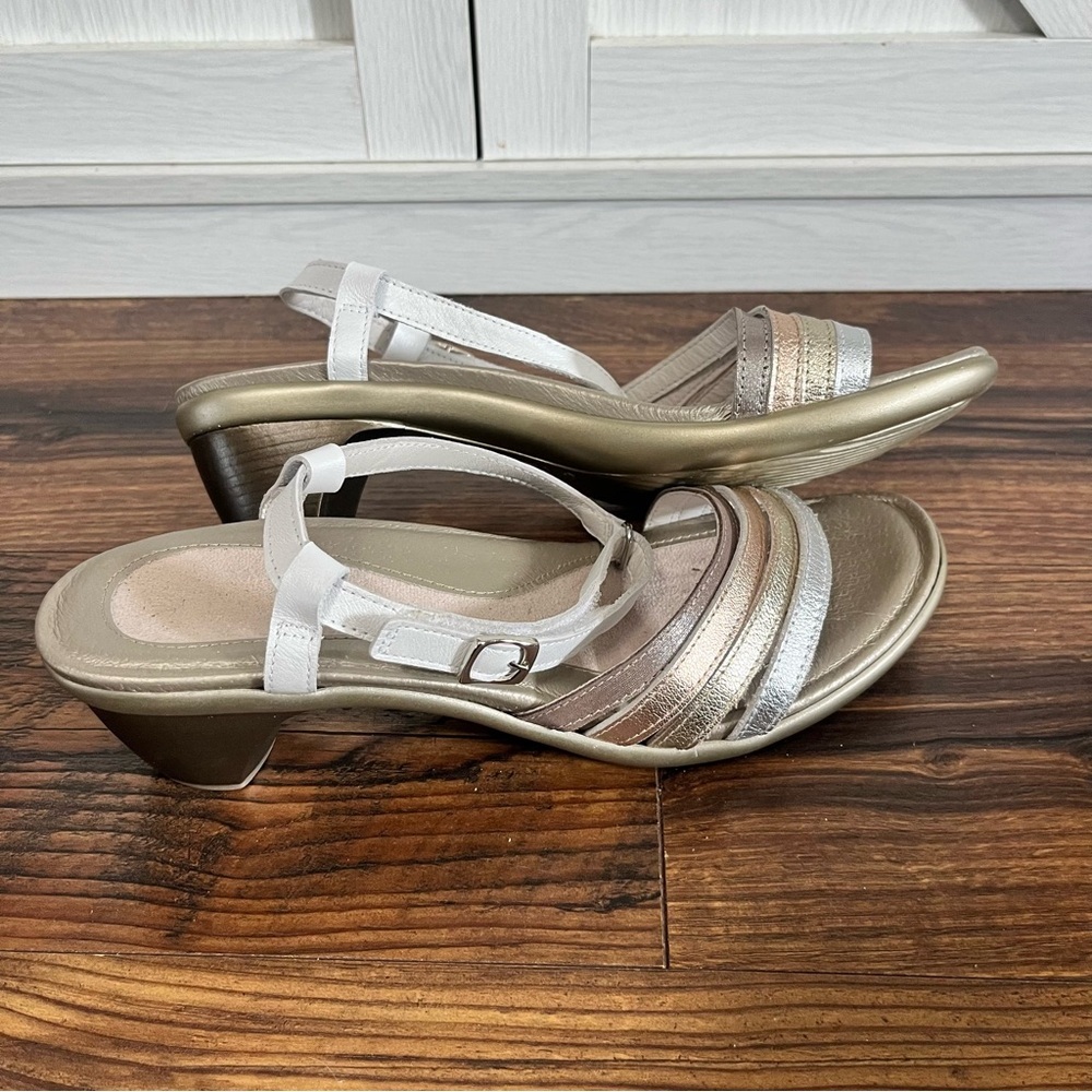 Naot Innovate Sandals Shoes Womens Size 11 US 42 EU Gold Leather Strappy